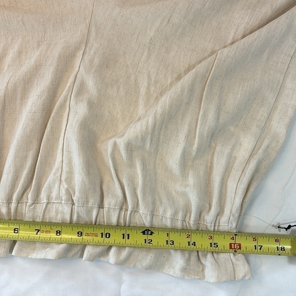 NWT June and Hudson Wide Leg Capri Length Oatmeal Color Pants - Picture 7 of 9